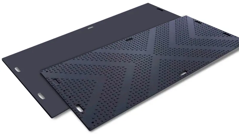 Euromat shield for temporary road