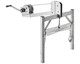 Rubbish chute winch