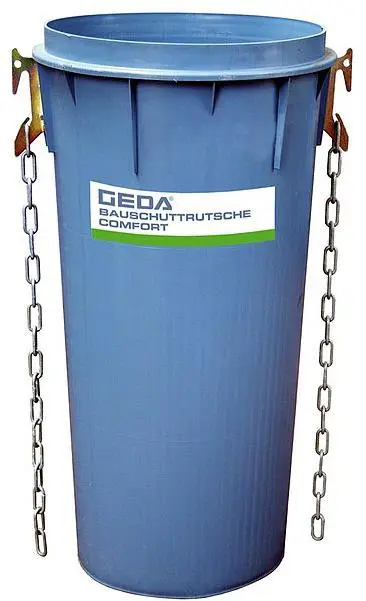 Rubbish chute, 1m with fastenings