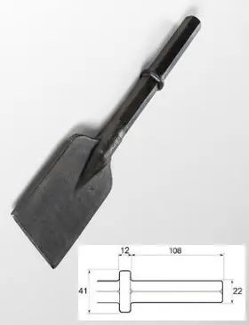 HEX 22 spade chisel