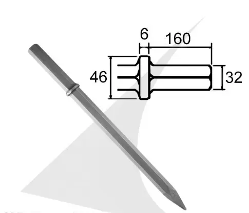 HEX 32 sharp chisel