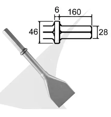 HEX 28 spade chisel