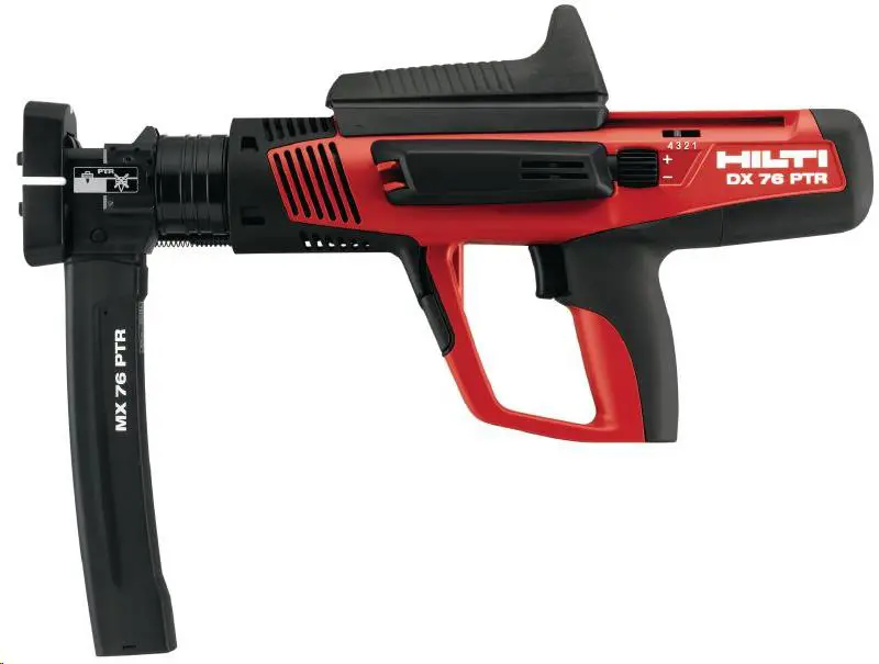 Powder actuated fastening tool DX 76 MX