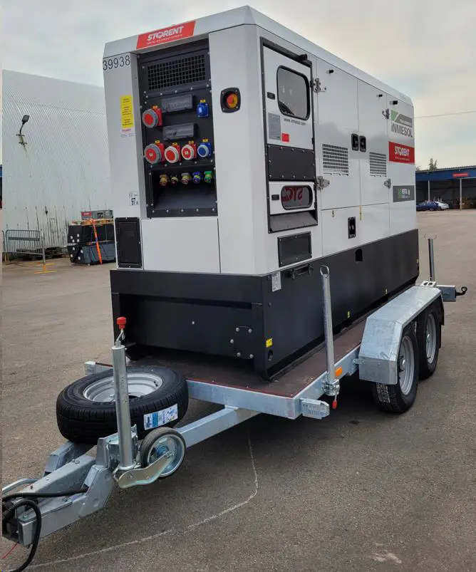 Generator, diesel - semitrailer 160kW, 24h