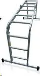Aluminum ladder, 4 parts, multifunctional folding, max. h-3.64 m