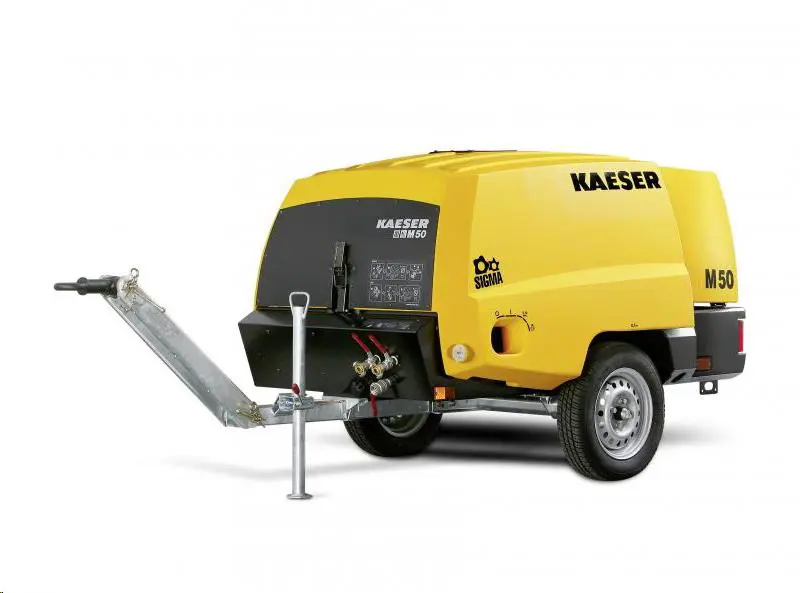 Diesel compressor 5m3/min, 7bar.