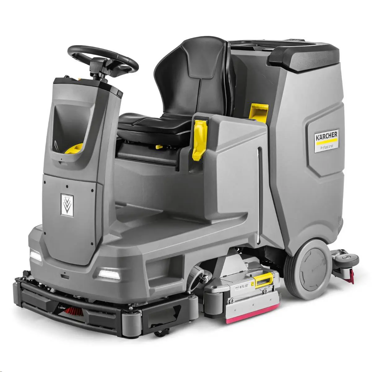 Ride-on floor washing machine