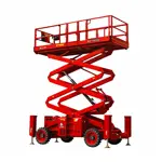 Rough-terrain scissor lift (diesel, 4 WD), 12m