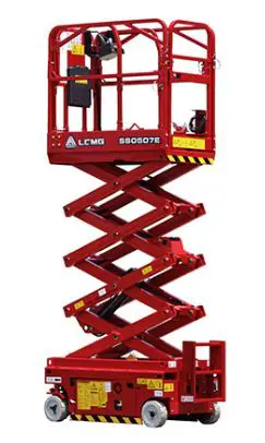 Electric scissor lift (battery, 2 WD), 7m