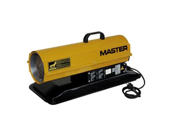 Direct oil fired air heaters