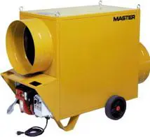 Indirect oil fired air heater, 110kW, 230V