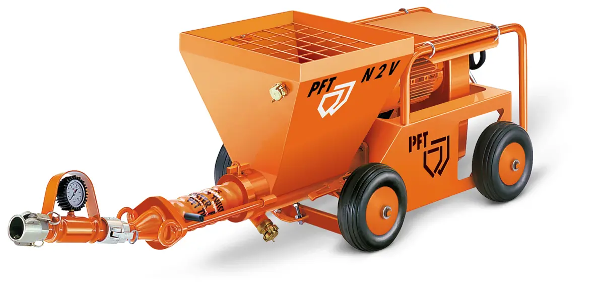 Mixing shaft, for mortar pump