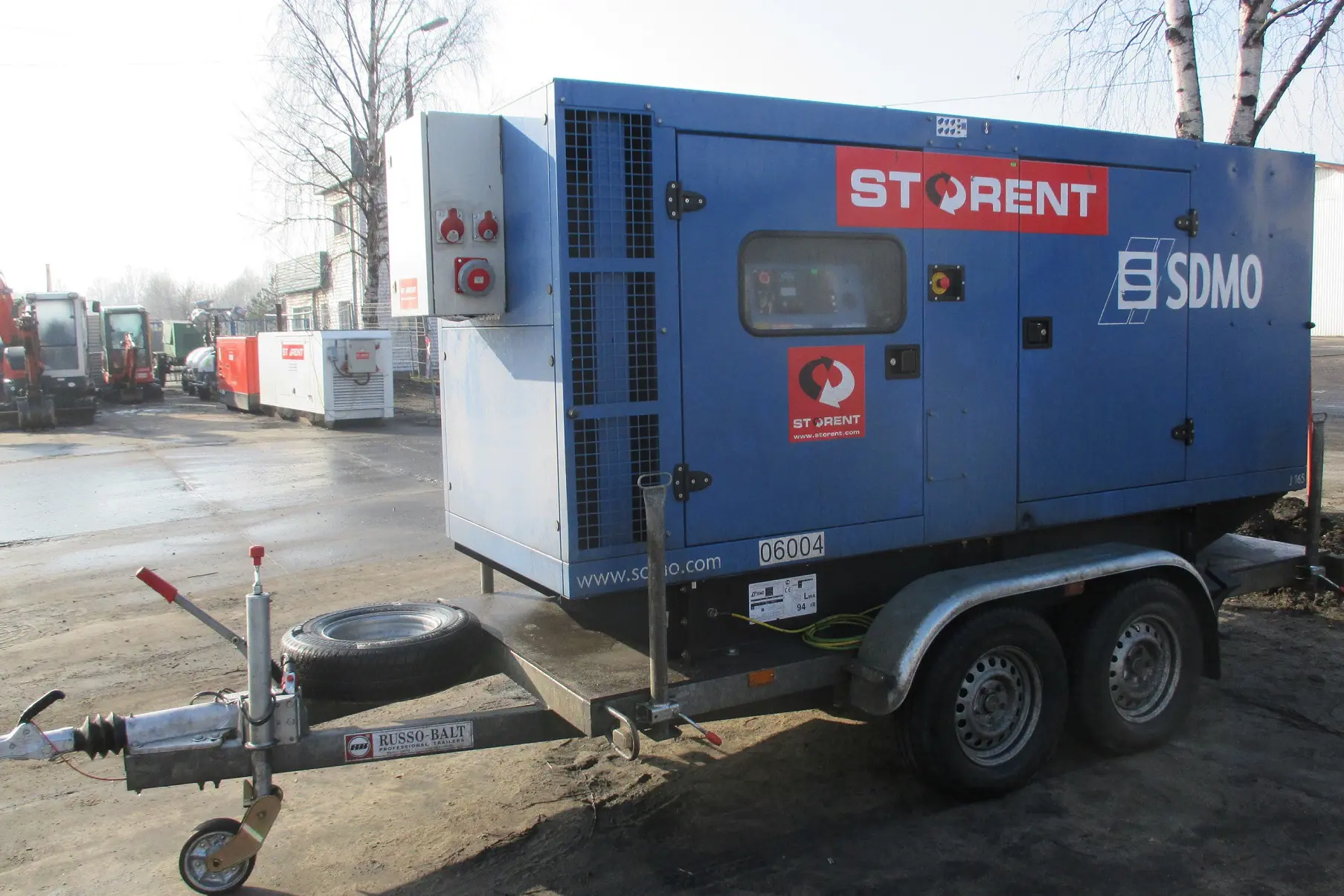 Generator, diesel - semitrailer, 130kW