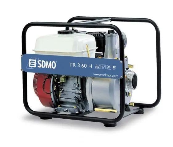 Water pump 8mm, 900l/min, petrol, DN75mm/gofra-DN75mm