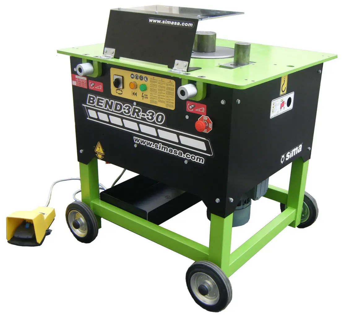 Reinforced bar bending work table, <25mm, 400V