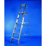 Aluminium ladders,7 stairs, 1,42m