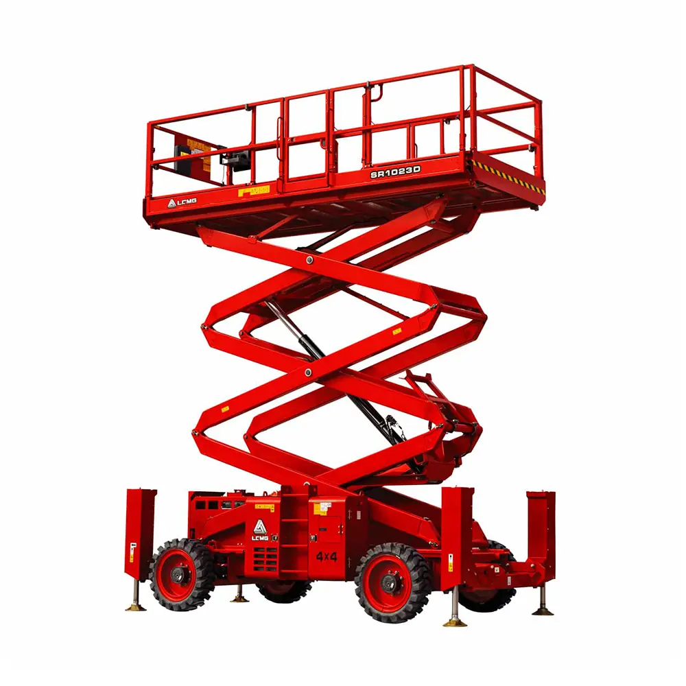 Saxlift terrängående (diesel, 4WD), 12 m