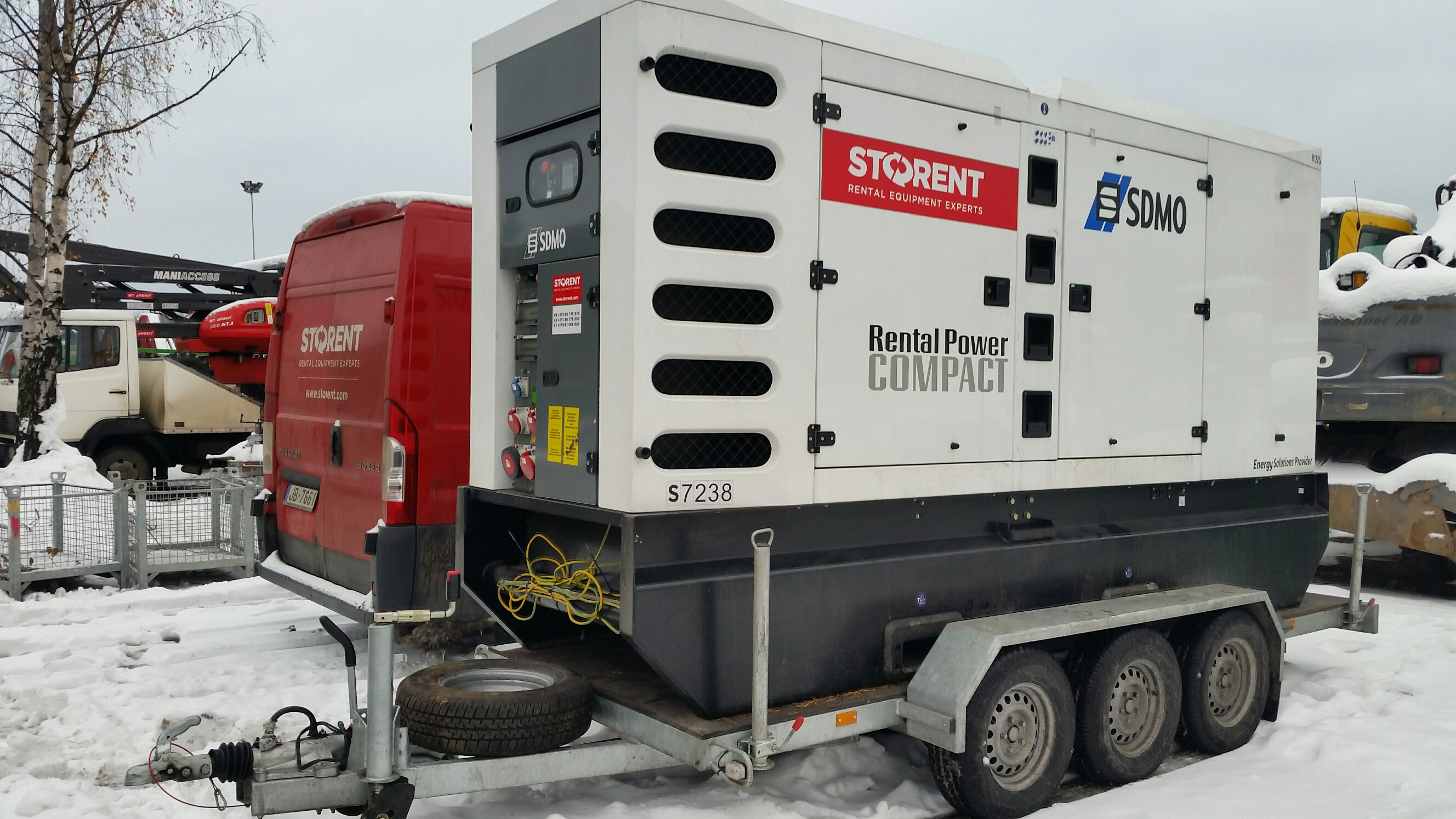 Elverk (diesel) semitrailer, 200 kW