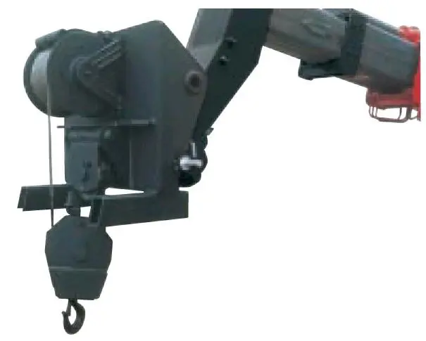Hydraulisk vinsch, <5 t för teleskoplastare