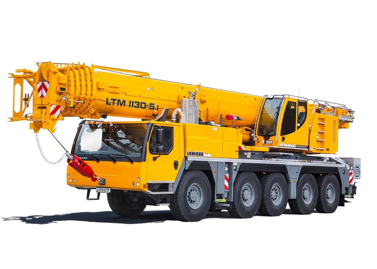 Mobilkran, max lyftkapacitet 100 ton